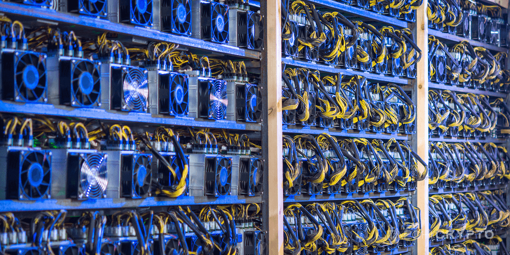Một dàn máy đào Bitcoin ASIC. Ảnh: Shutterstock