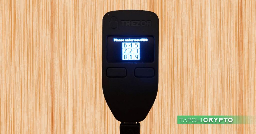 Thiết lập mã PIN trên ví lạnh Trezor Model One