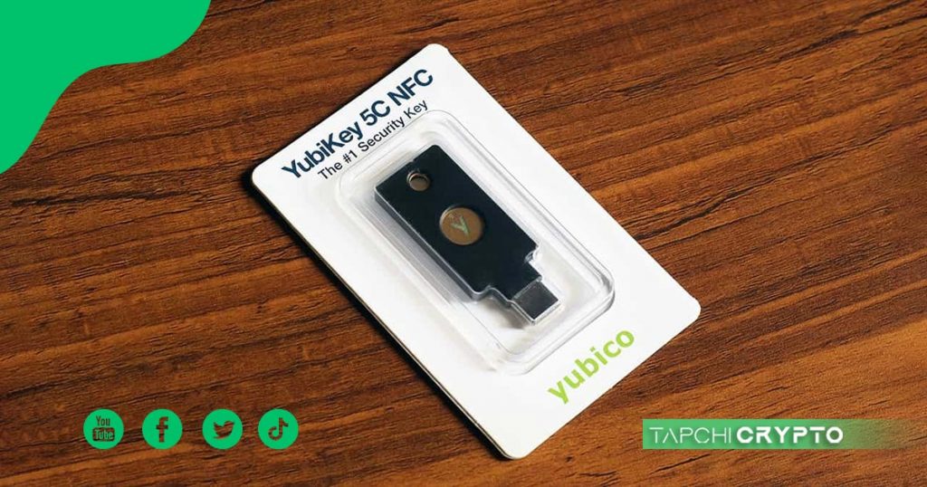 Yubikey 5 NFC là khóa bảo mật USB dùng để xác minh hai bước 2FA an toàn nhất hiện nay