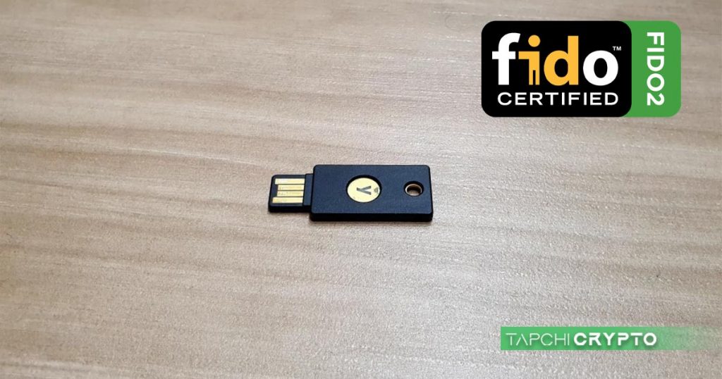 Yubikey 5 NFC hỗ trợ chuẩn xác thực FIDO2 tiên tiến.