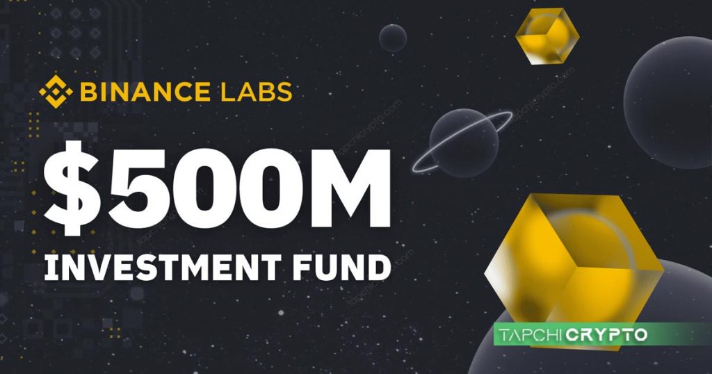 Binance Labs, một trong những quỹ đầu tư rất lớn với các danh mục đầu tư tiềm năng lớn.