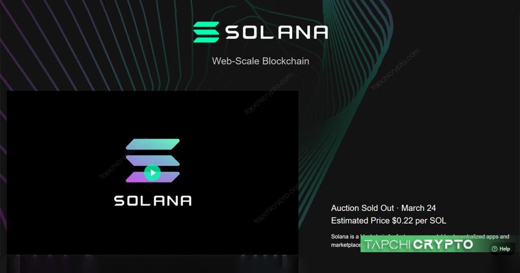 Solana là một dự án ra mắt sớm trên Coinlist và đã đạt sự tăng trưởng ấn tượng.